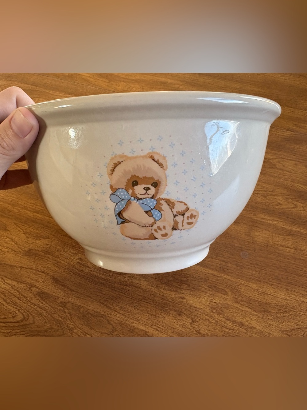 Vintage tienshan theodore country bear 9in mixing bowl